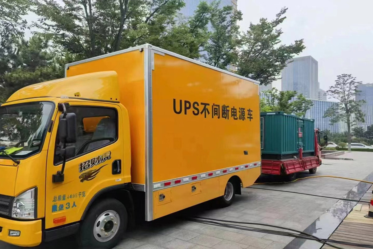 乐业发电机租赁施工现场