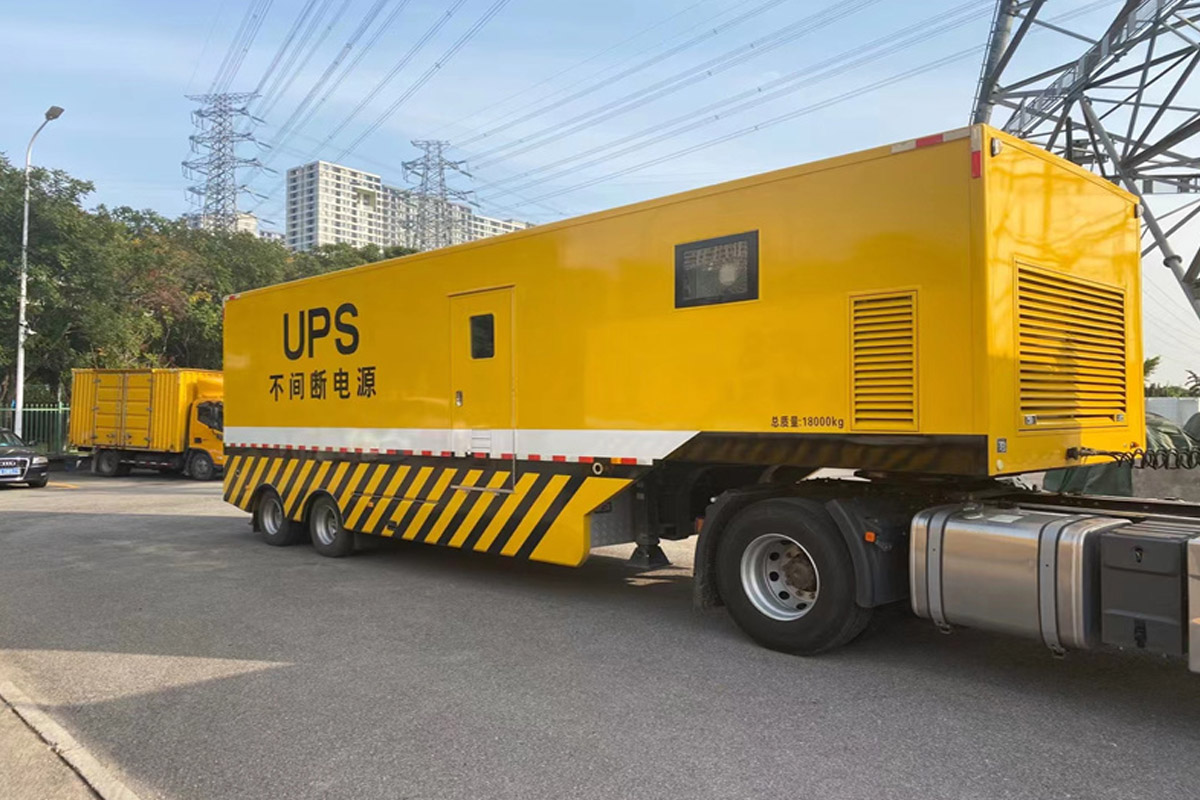 乐业发电机租赁施工现场